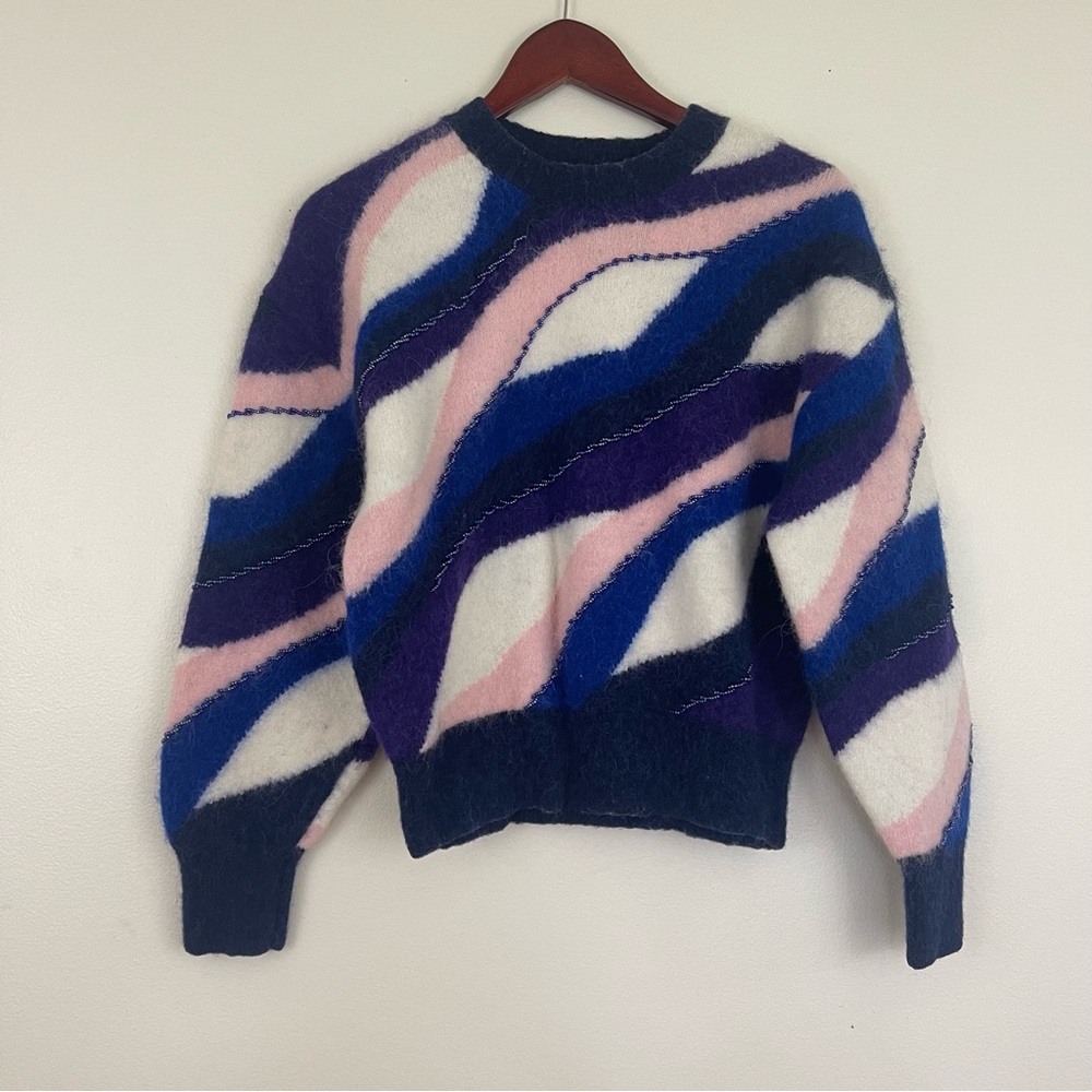 & Other Stories Color Block Stripe Pullover Sweat… - image 3